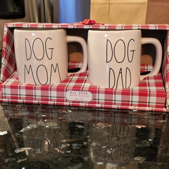 Rae Dunn Other - ⚡️🎄New in Box  Rae Dunn Set Coffee Mugs Dog Mom  Dog Dad
